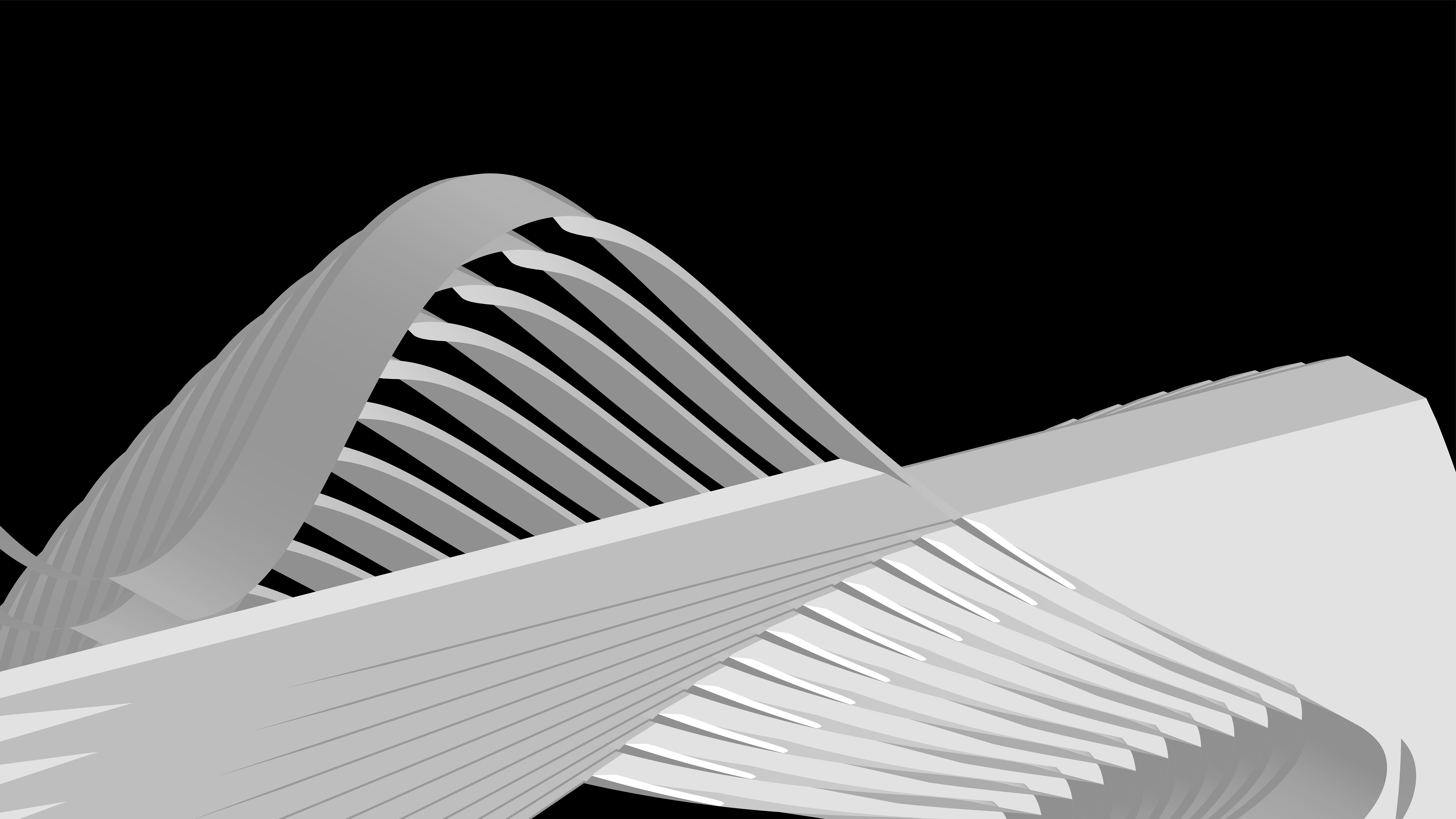 Abstract white curved ribbons - Free Photo on Unsplash