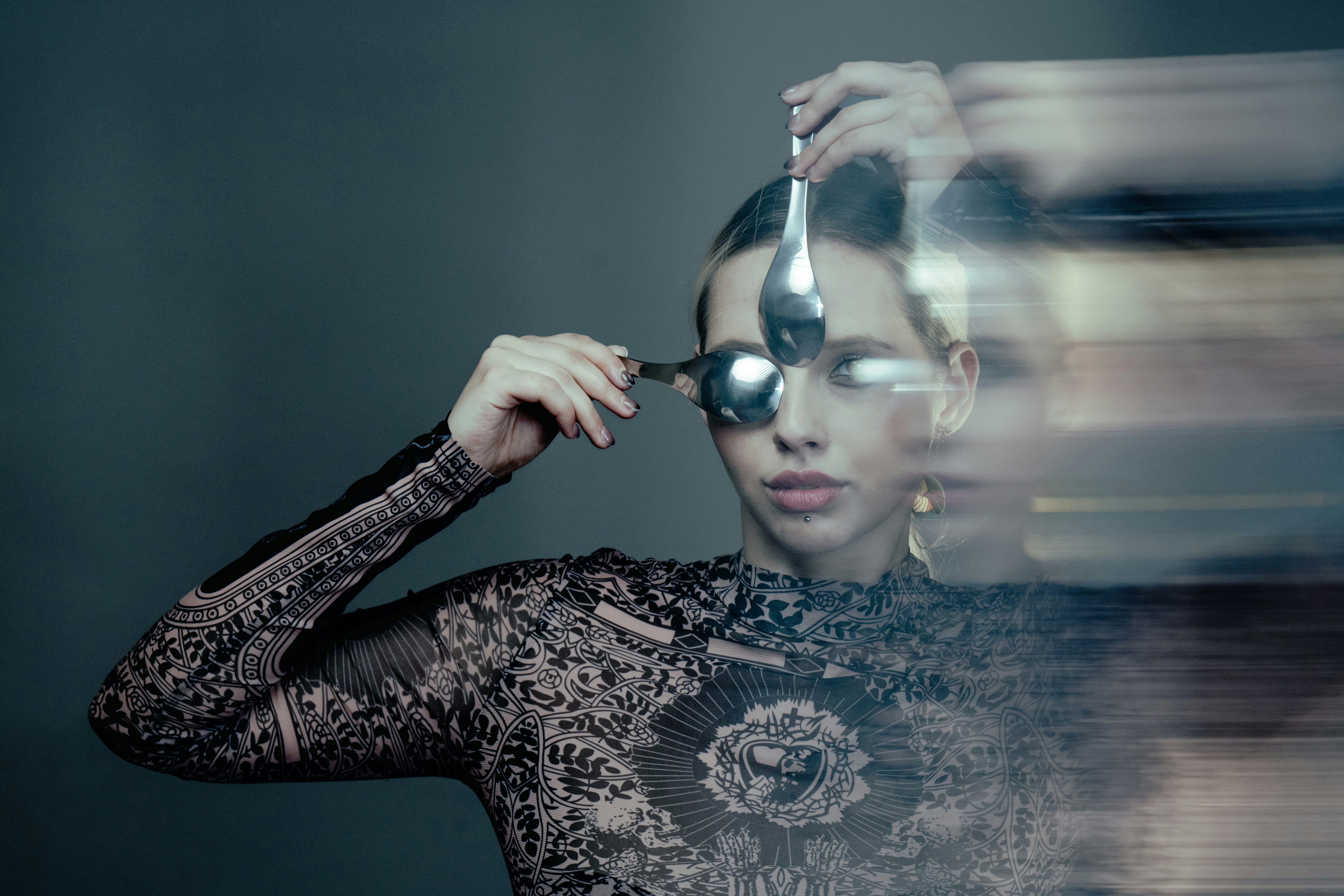 Person holding spoons in double exposure - Free Photo on Unsplash