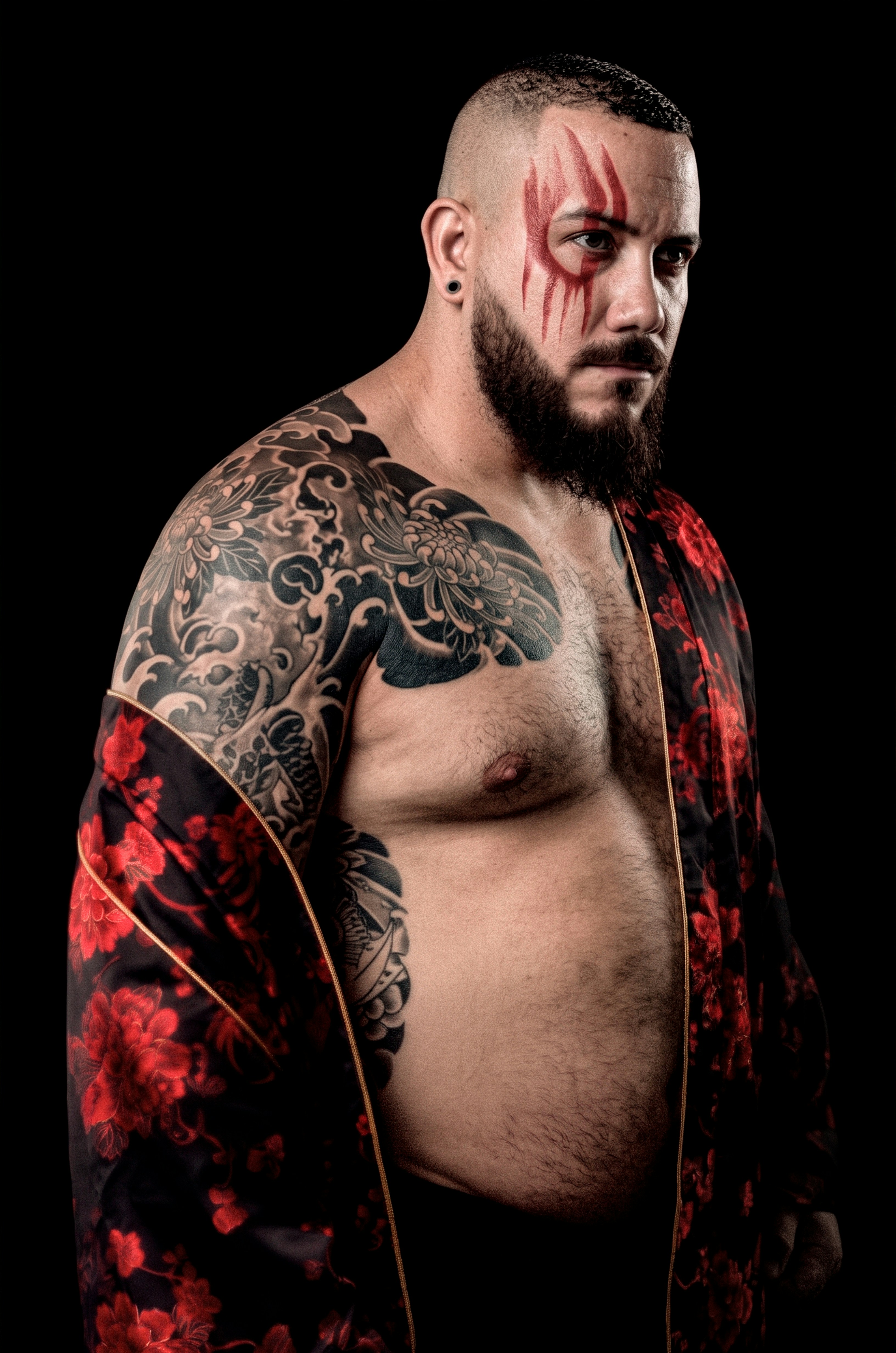 Bearded man with tattoos and robe - Free Photo on Unsplash