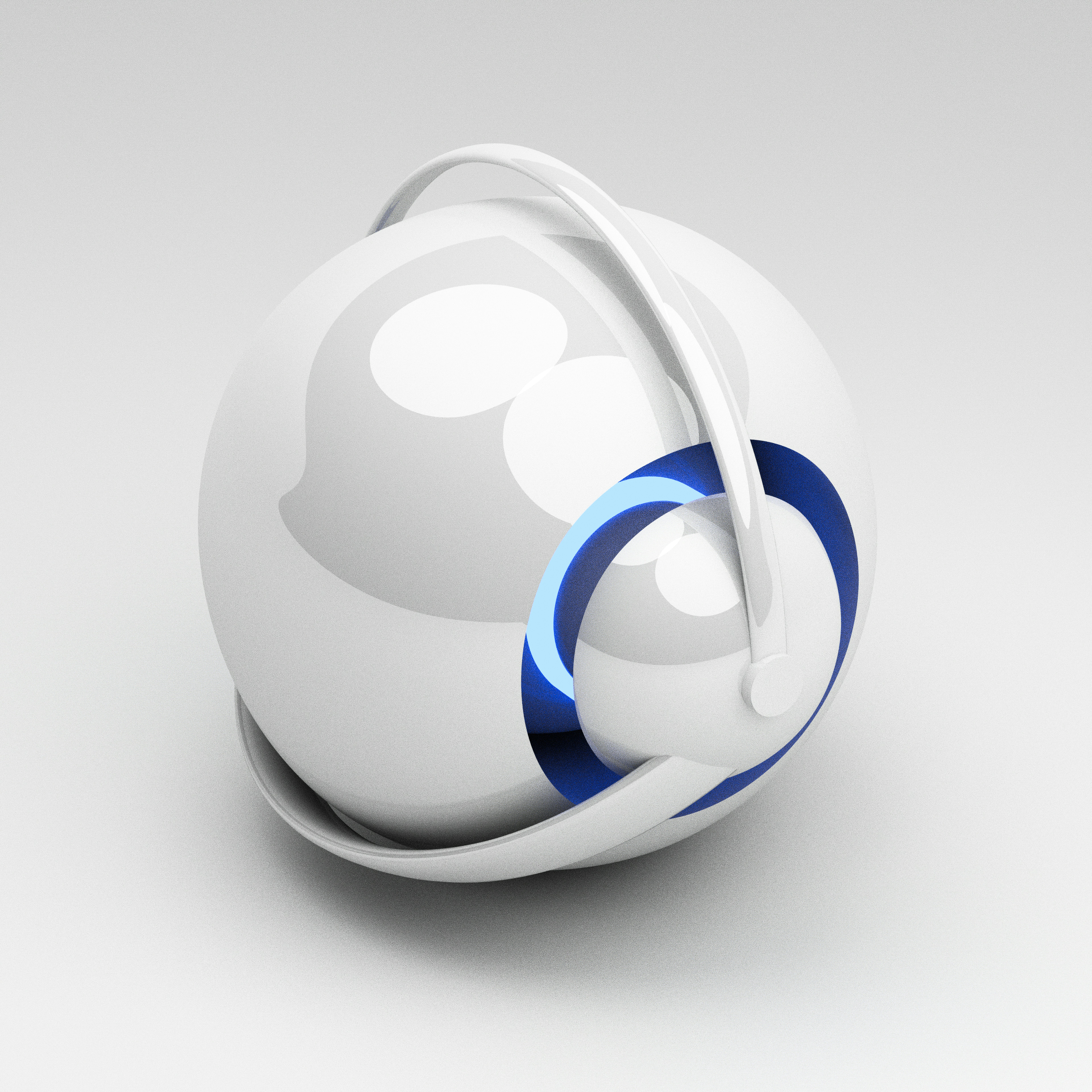 Glossy white spherical object with handle - Free Photo on Unsplash