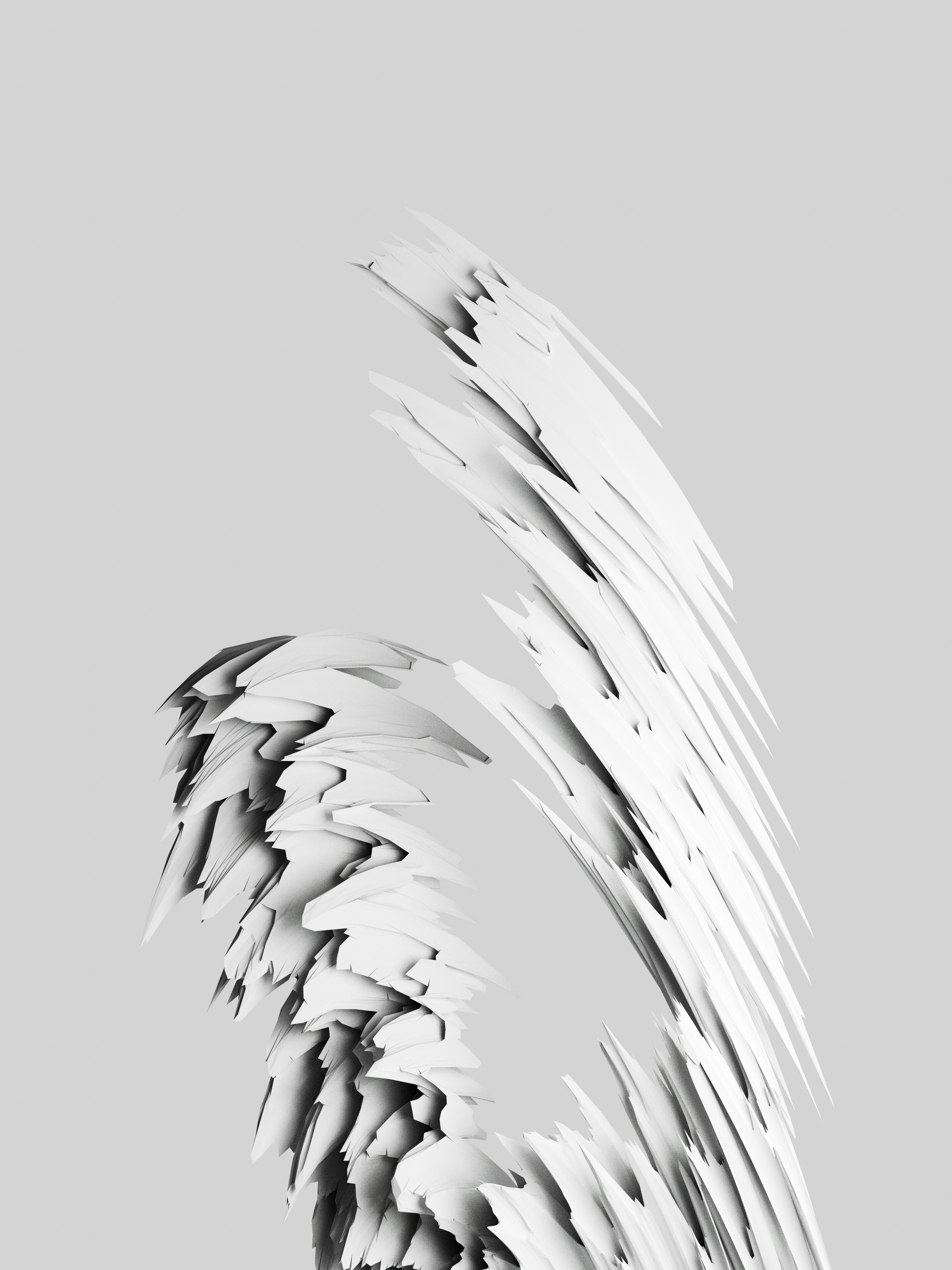 Abstract white jagged forms - Free Photo on Unsplash
