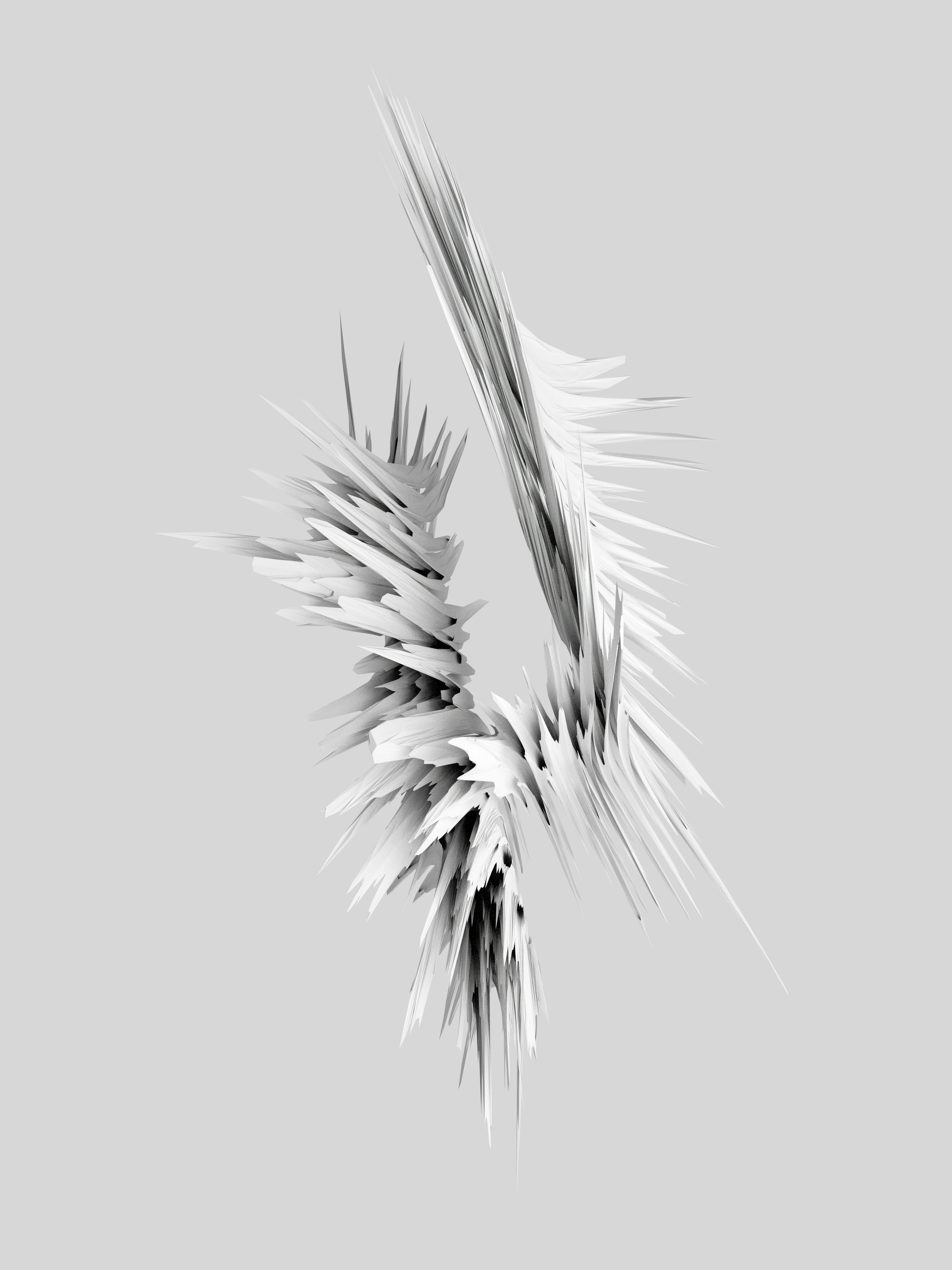 Abstract white spikes on grey - Free Photo on Unsplash