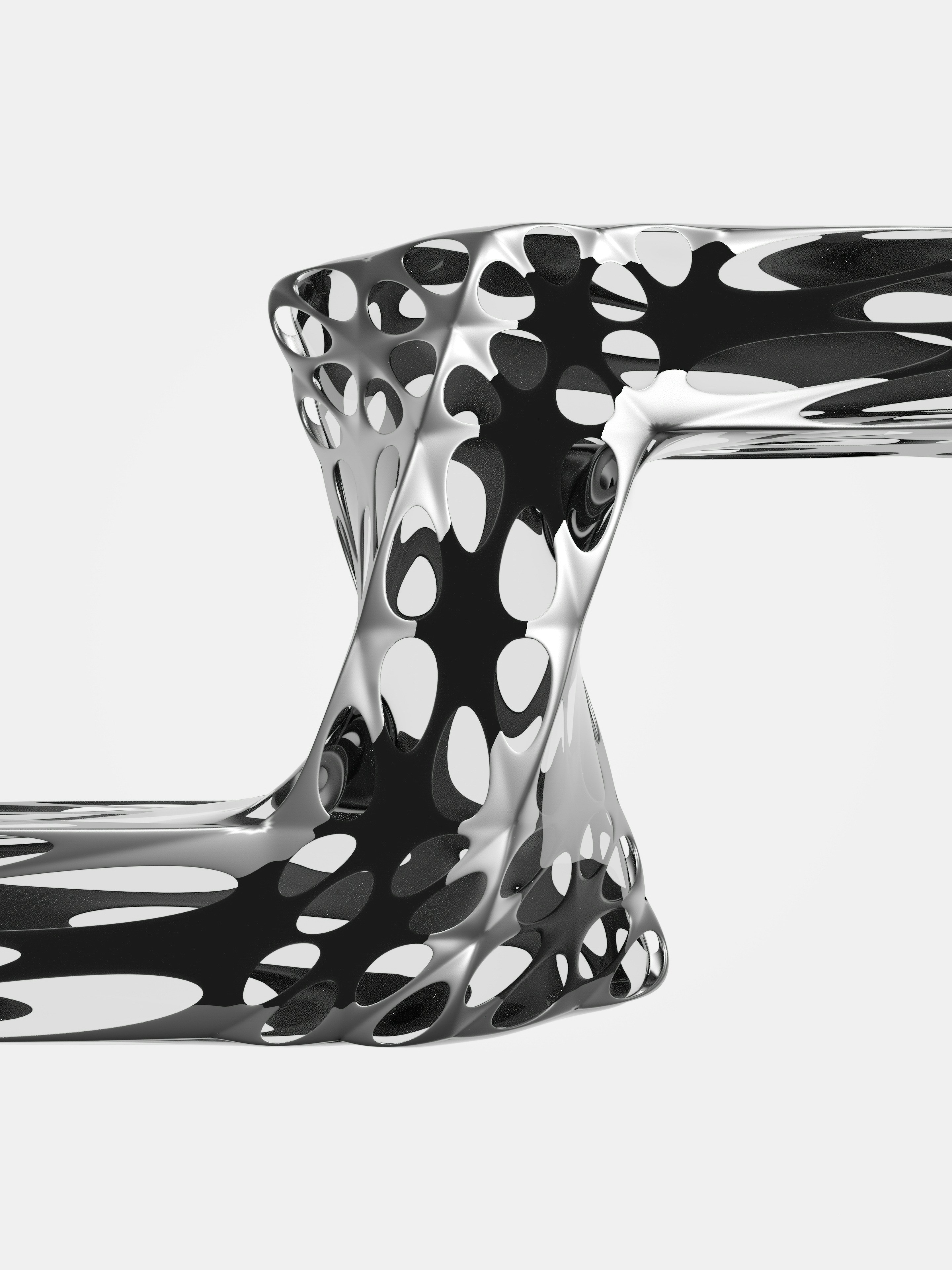 Metallic abstract structure with organic cutouts - Free Photo on Unsplash