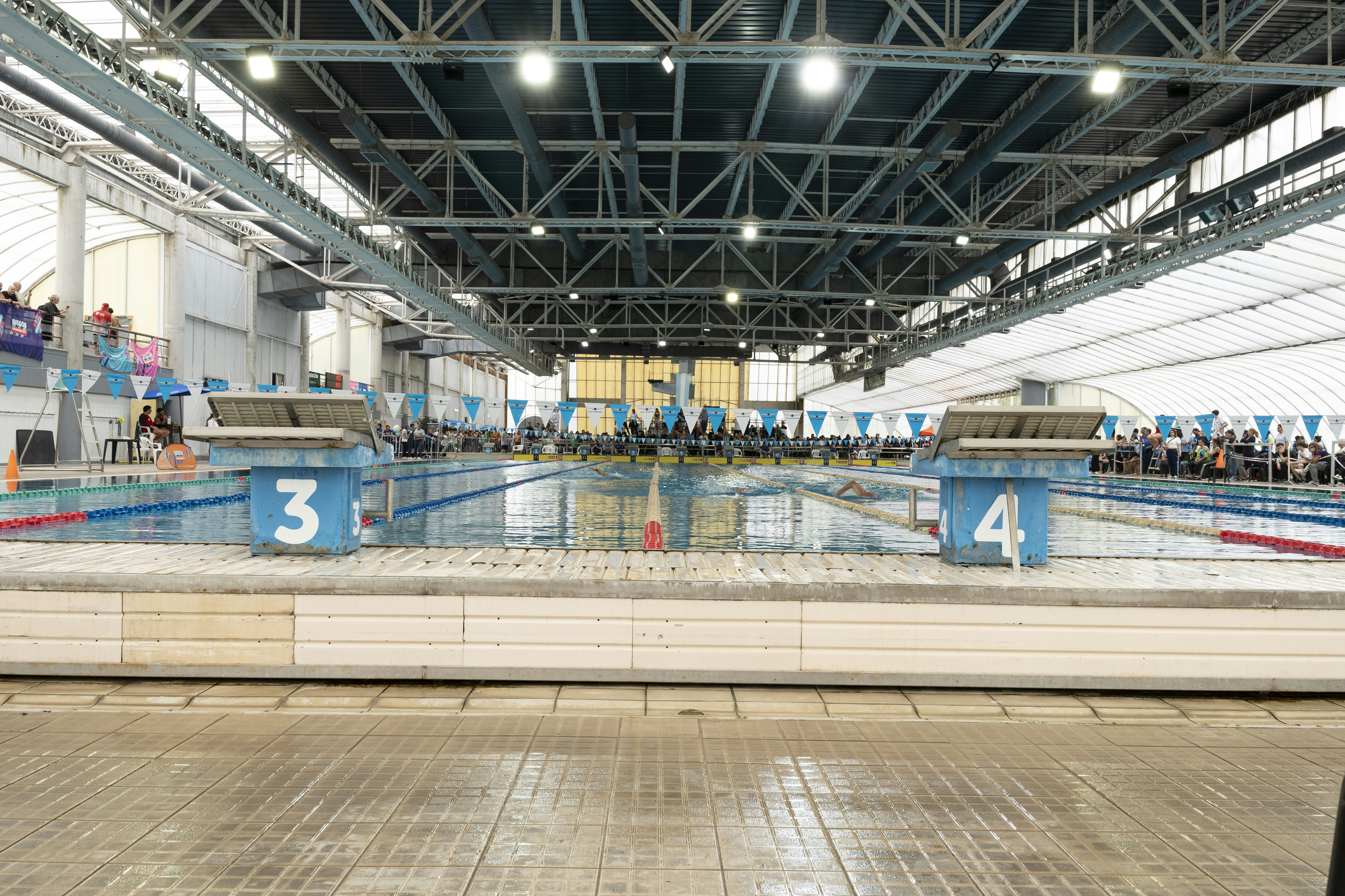 Indoor swimming pool with starting blocks - Free Photo on Unsplash