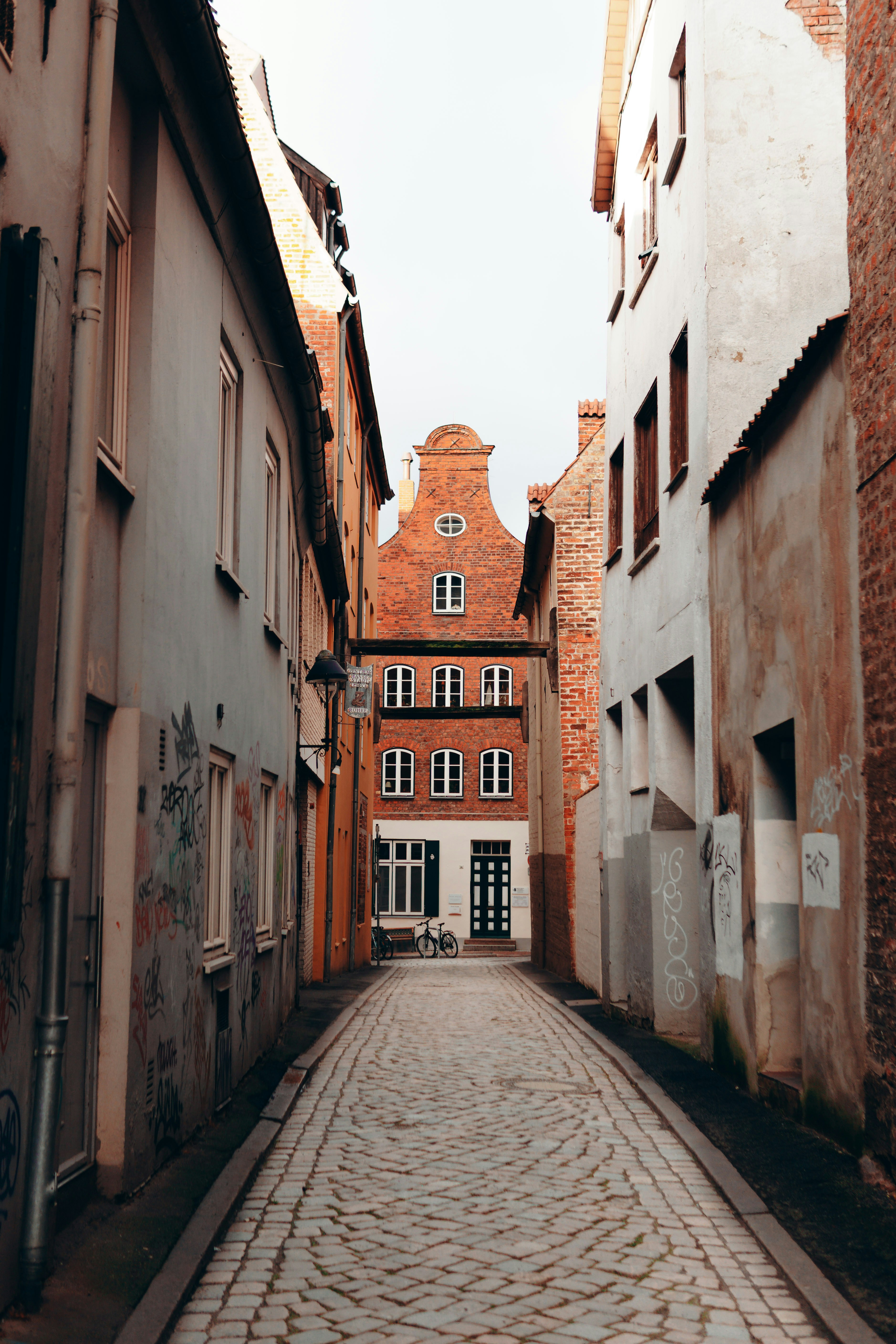 Street in the old town of Lübeck - 相关推荐