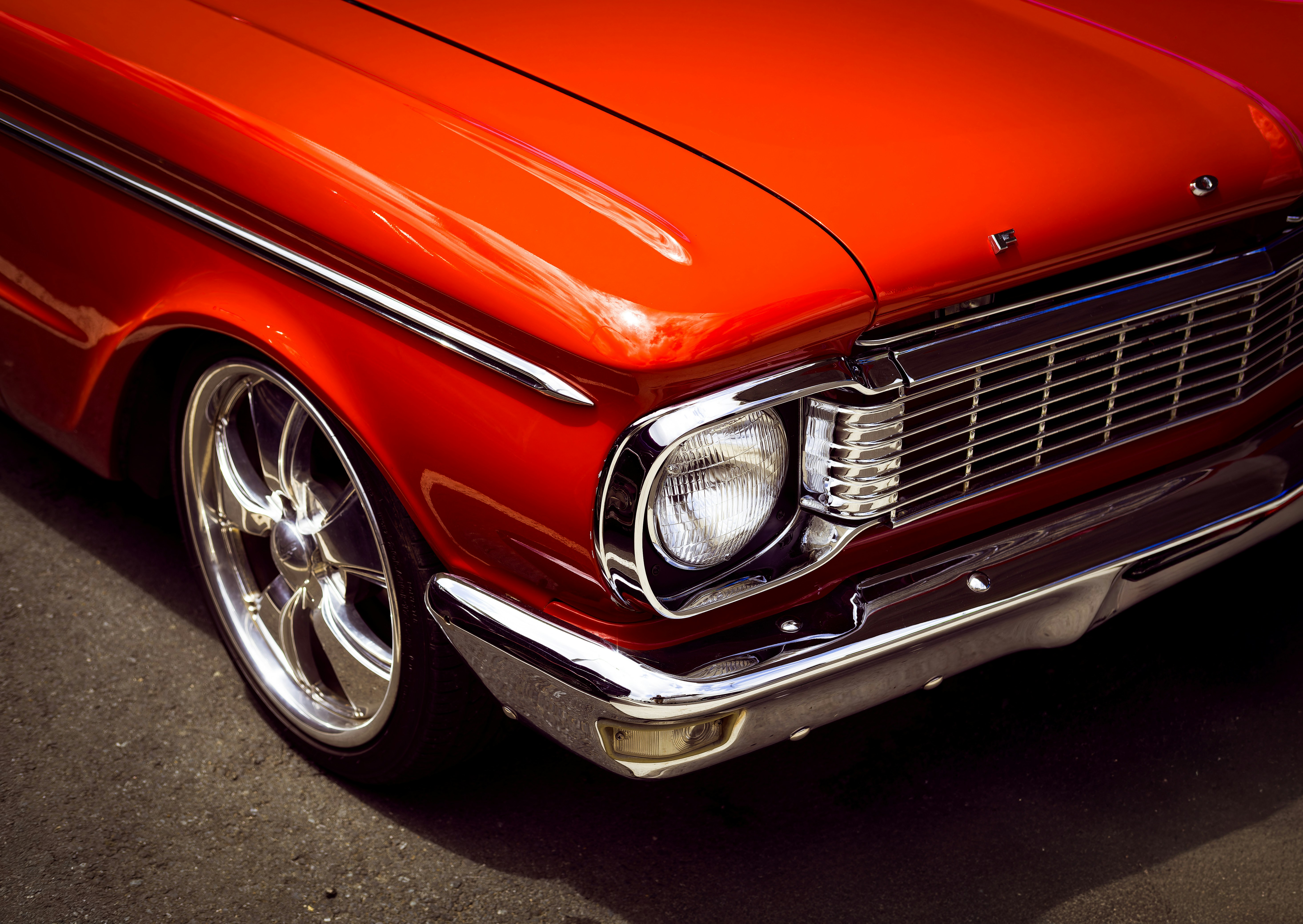Red vintage Ford car front - Free Photo on Unsplash