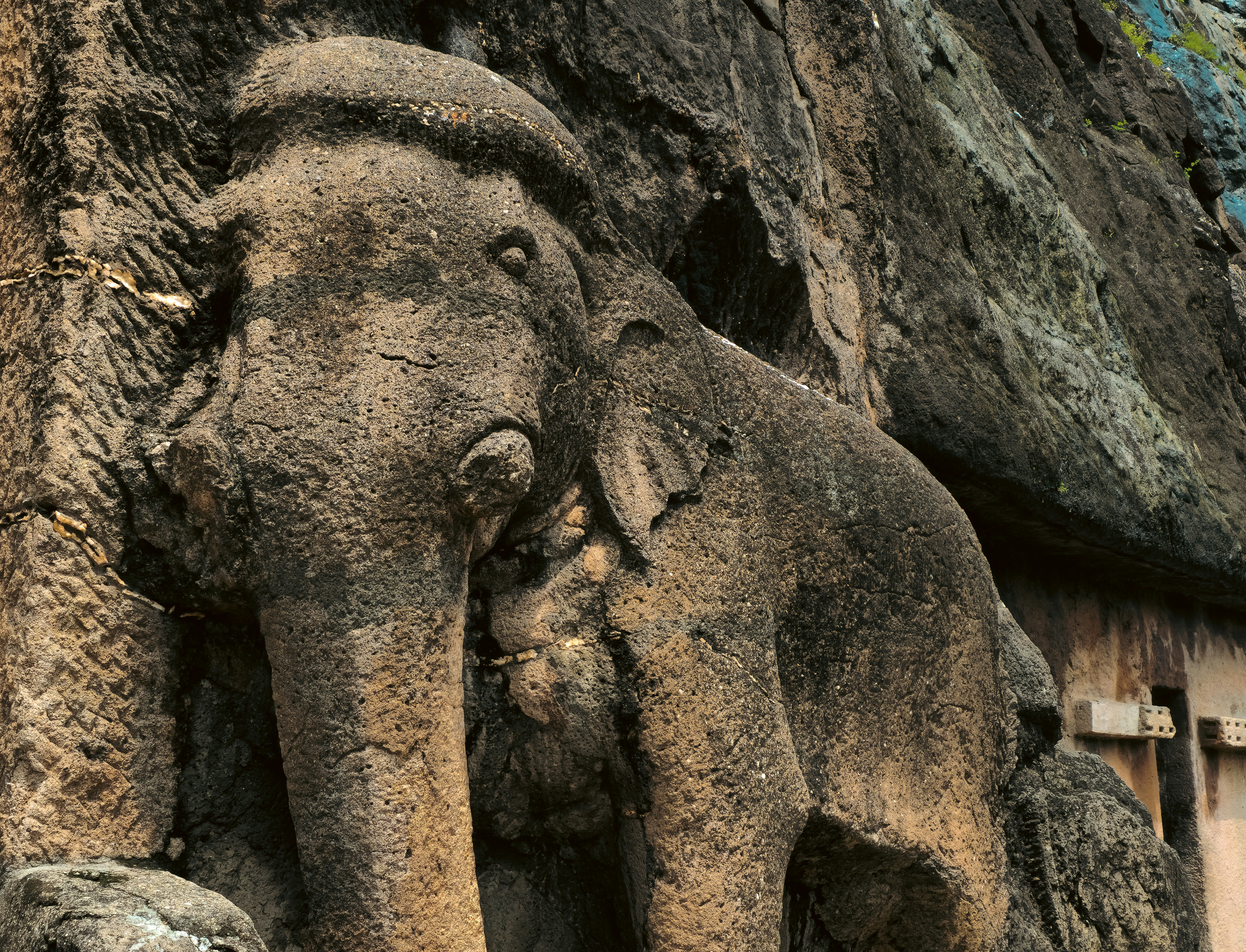 Stone elephant sculpture at Ajanta Caves - Free Photo on Unsplash