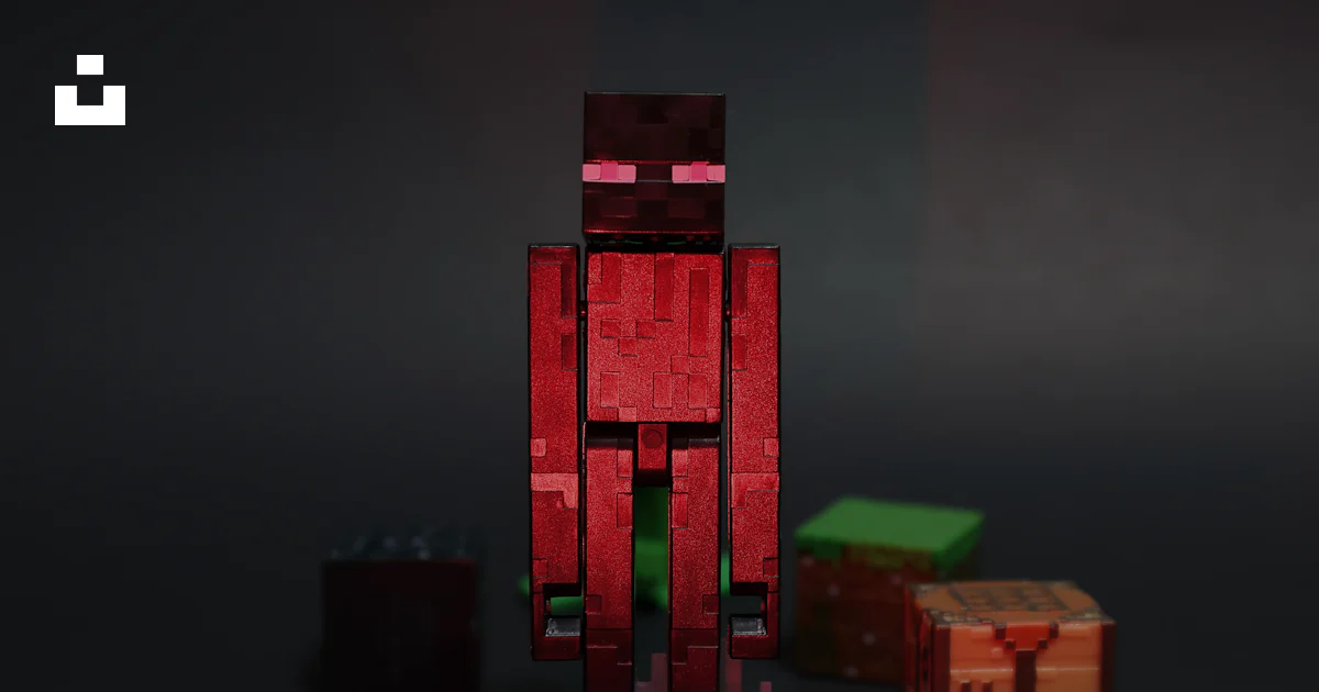 Alpha Mode Minecraft Red metallic Minecraft Enderman figure - Free Photo on Unsplash