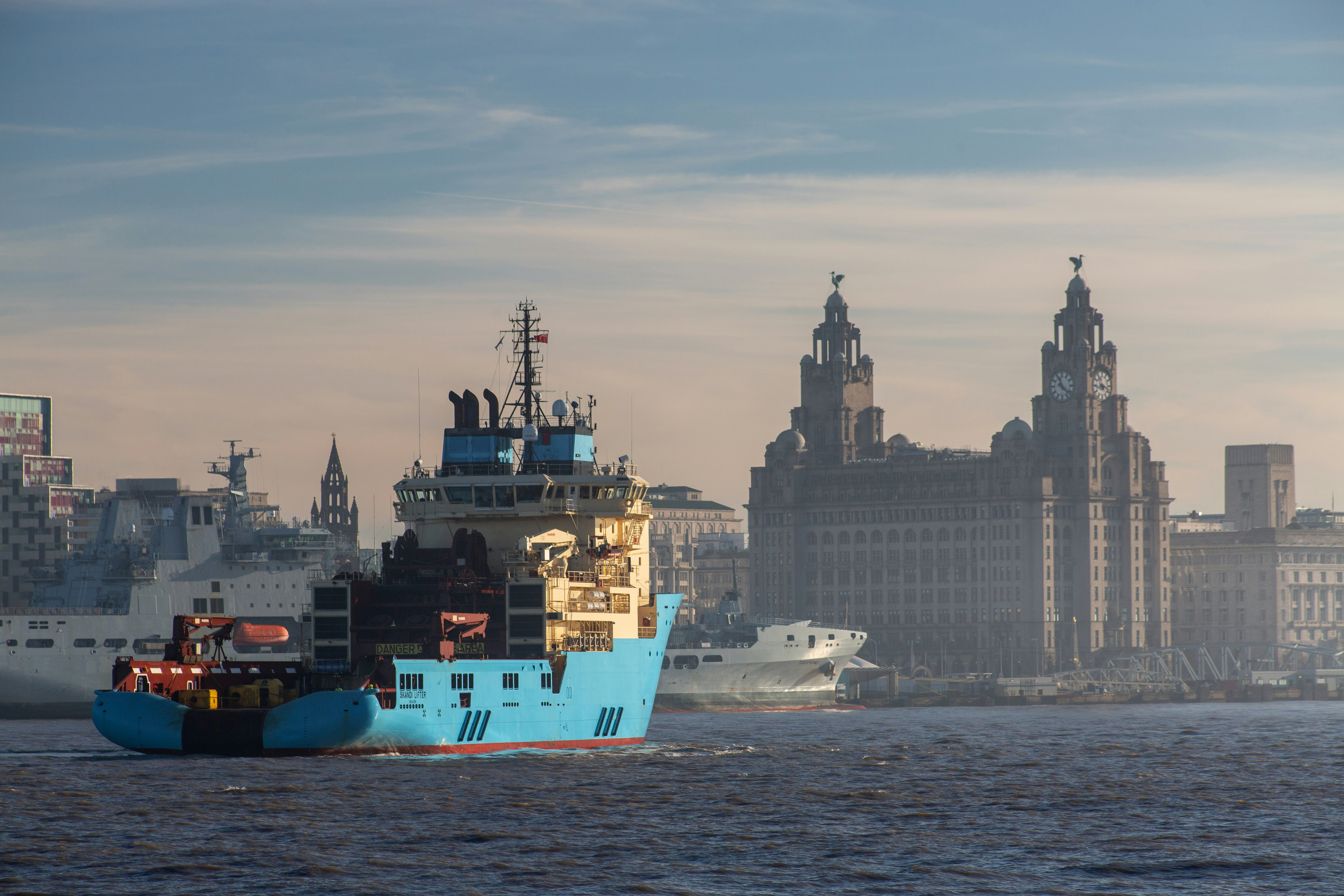 Supply ship on River Mersey in Liverpool - Free Photo on Unsplash