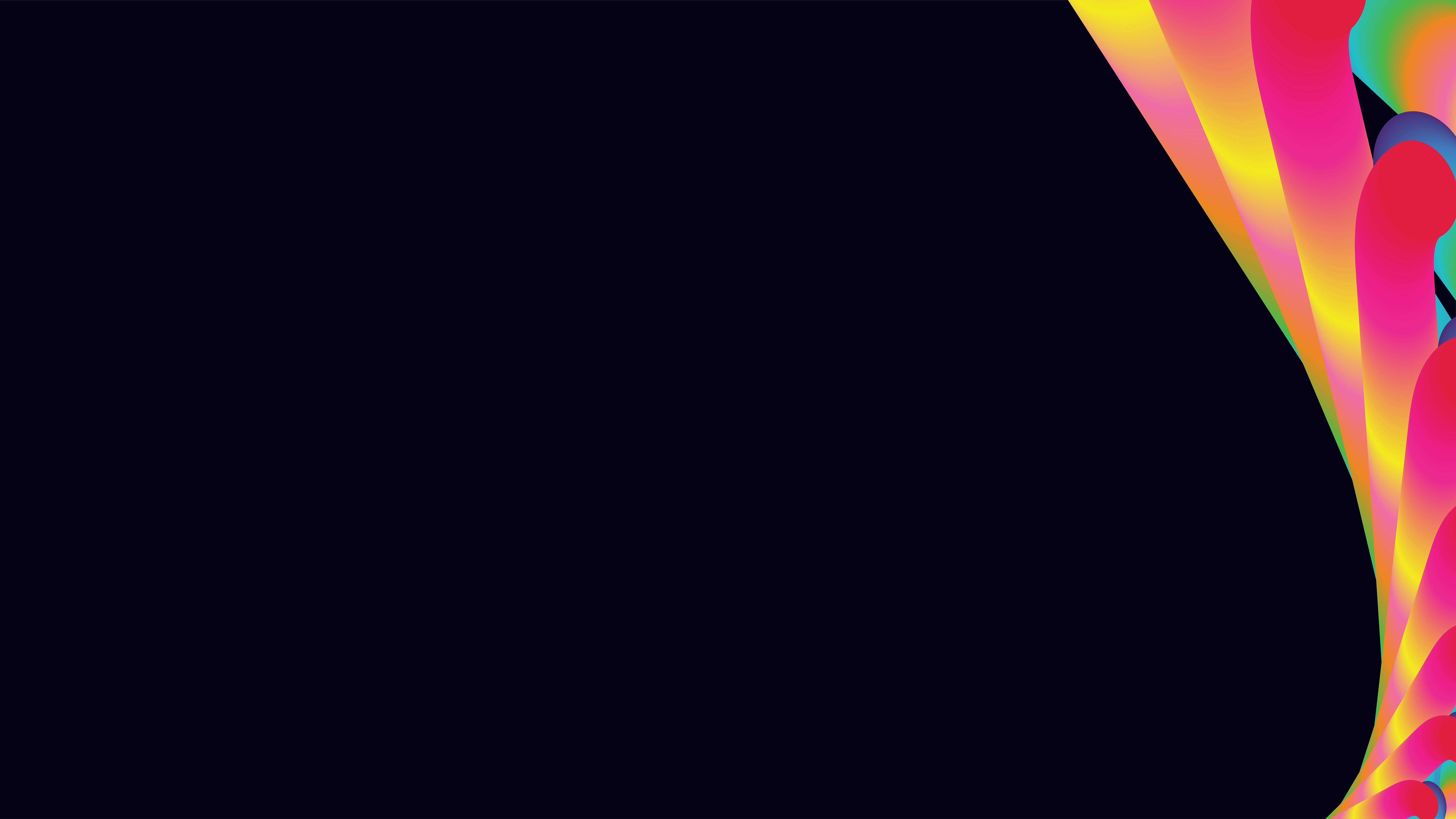 Vibrant multicolored abstract waves on dark - Free Photo on Unsplash