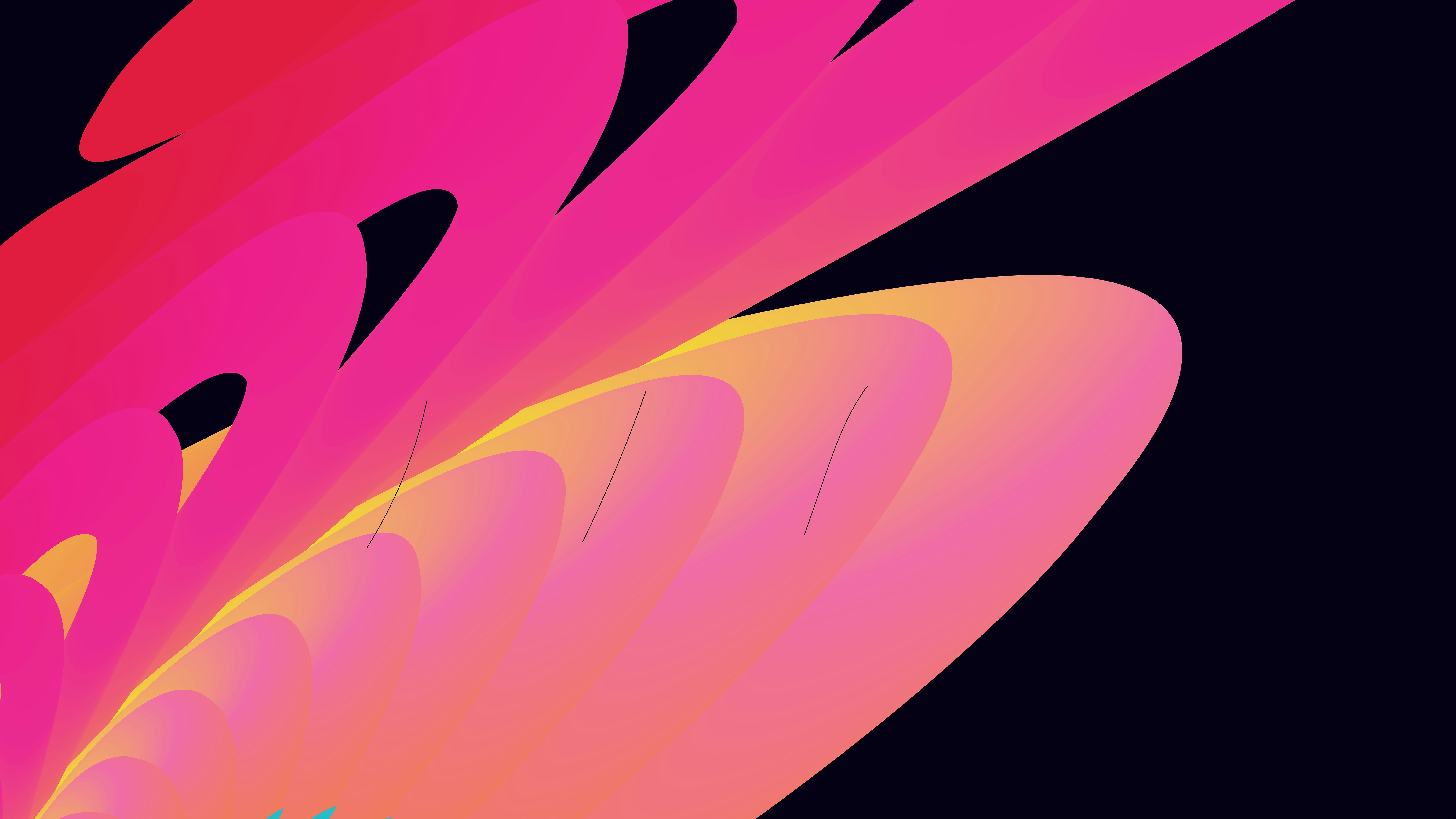 Abstract pink and orange shapes - Free Photo on Unsplash
