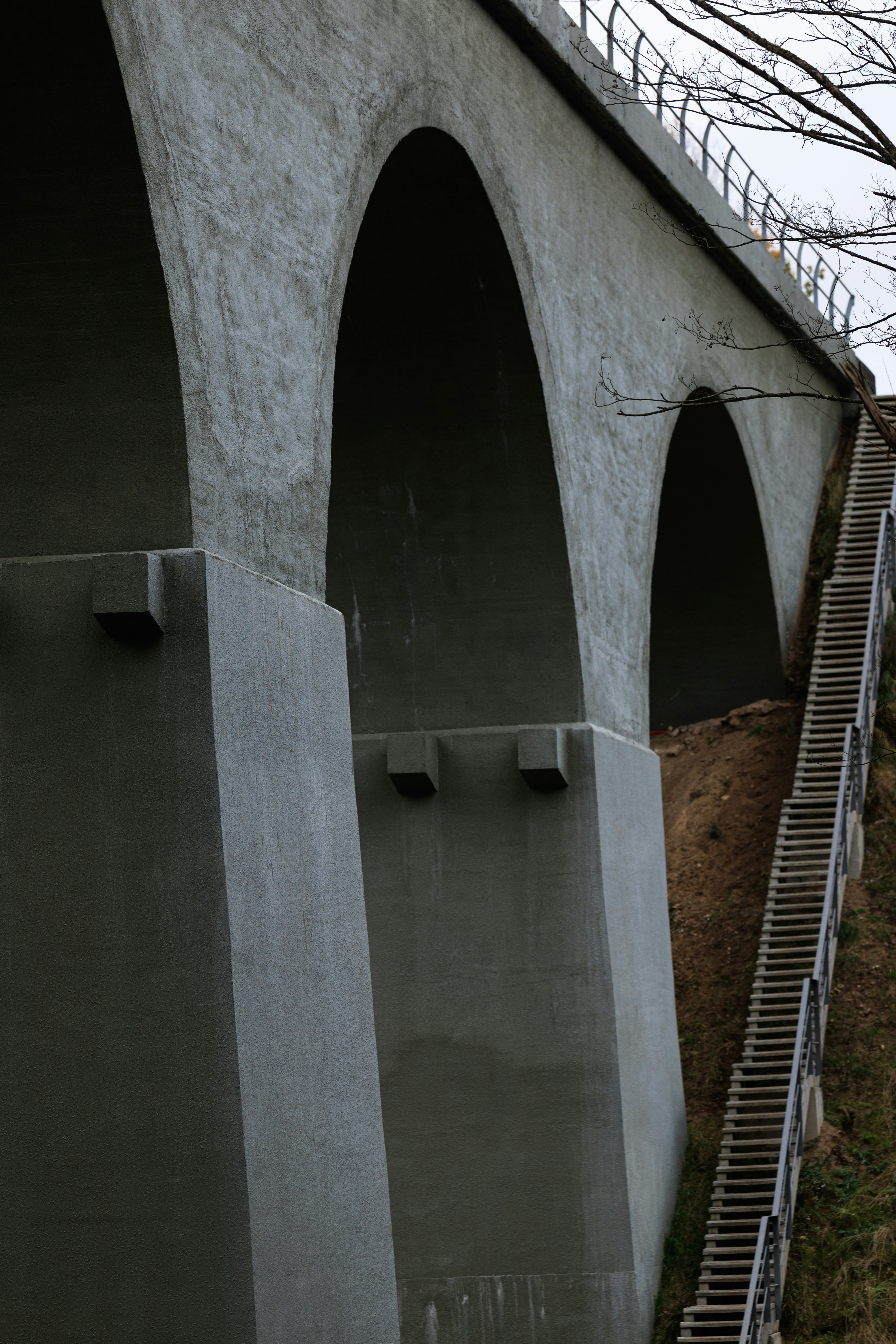 Concrete bridge with long staircase - Free Photo on Unsplash