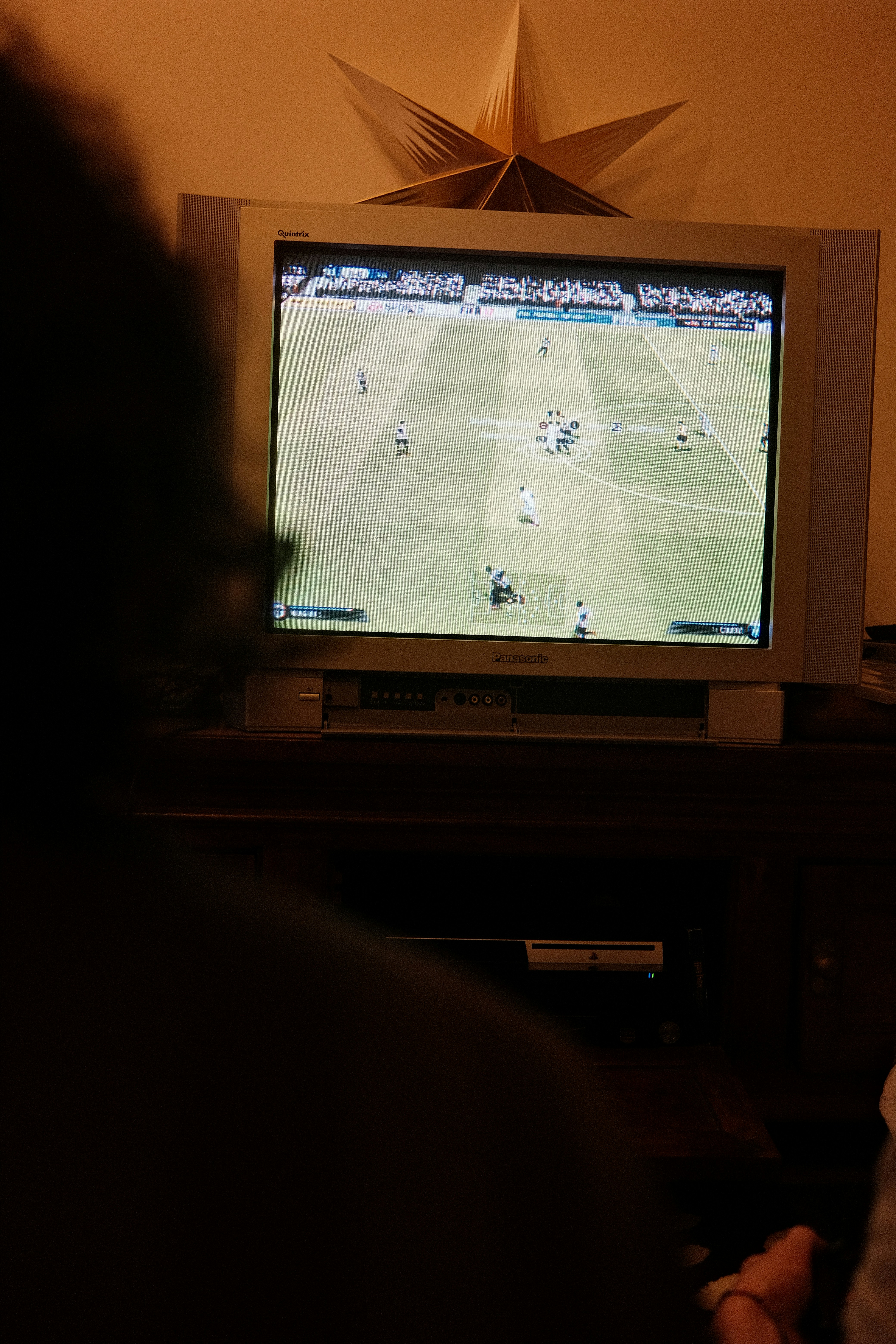 Soccer video game on vintage television - Free Photo on Unsplash