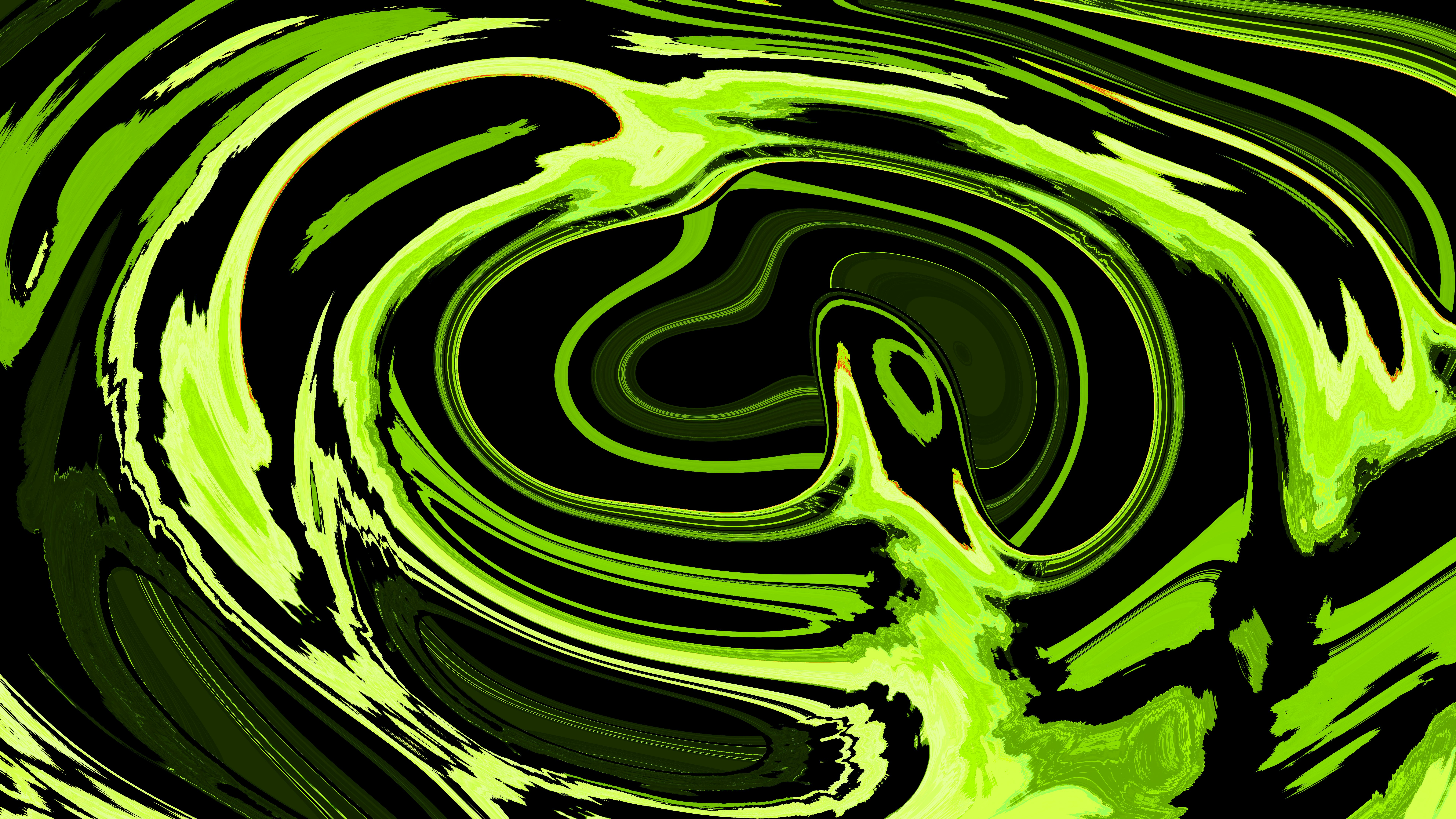 Swirling lime green and black liquid - Free Photo on Unsplash