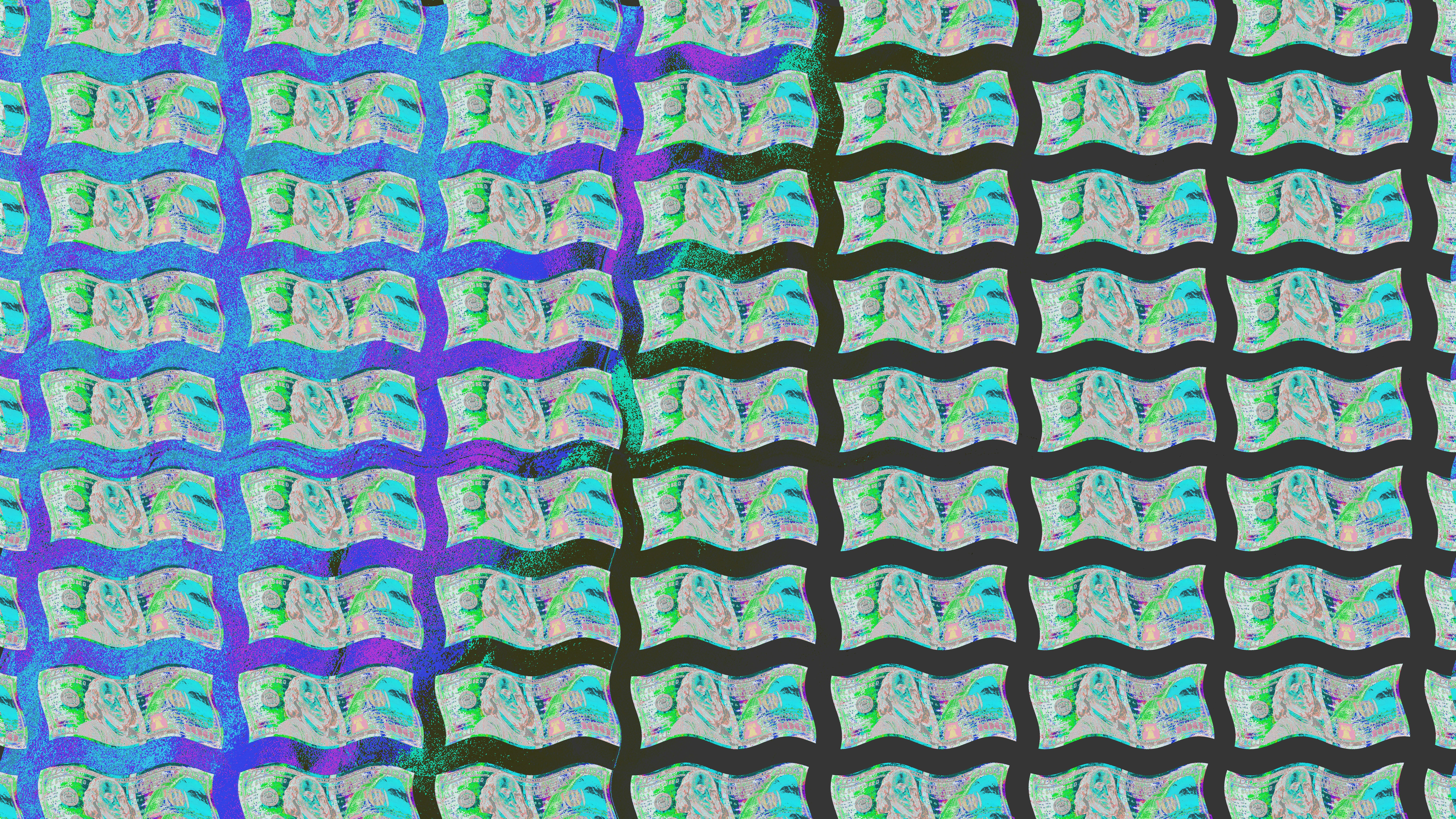 Wavy dollar bill pattern - Free Photo on Unsplash