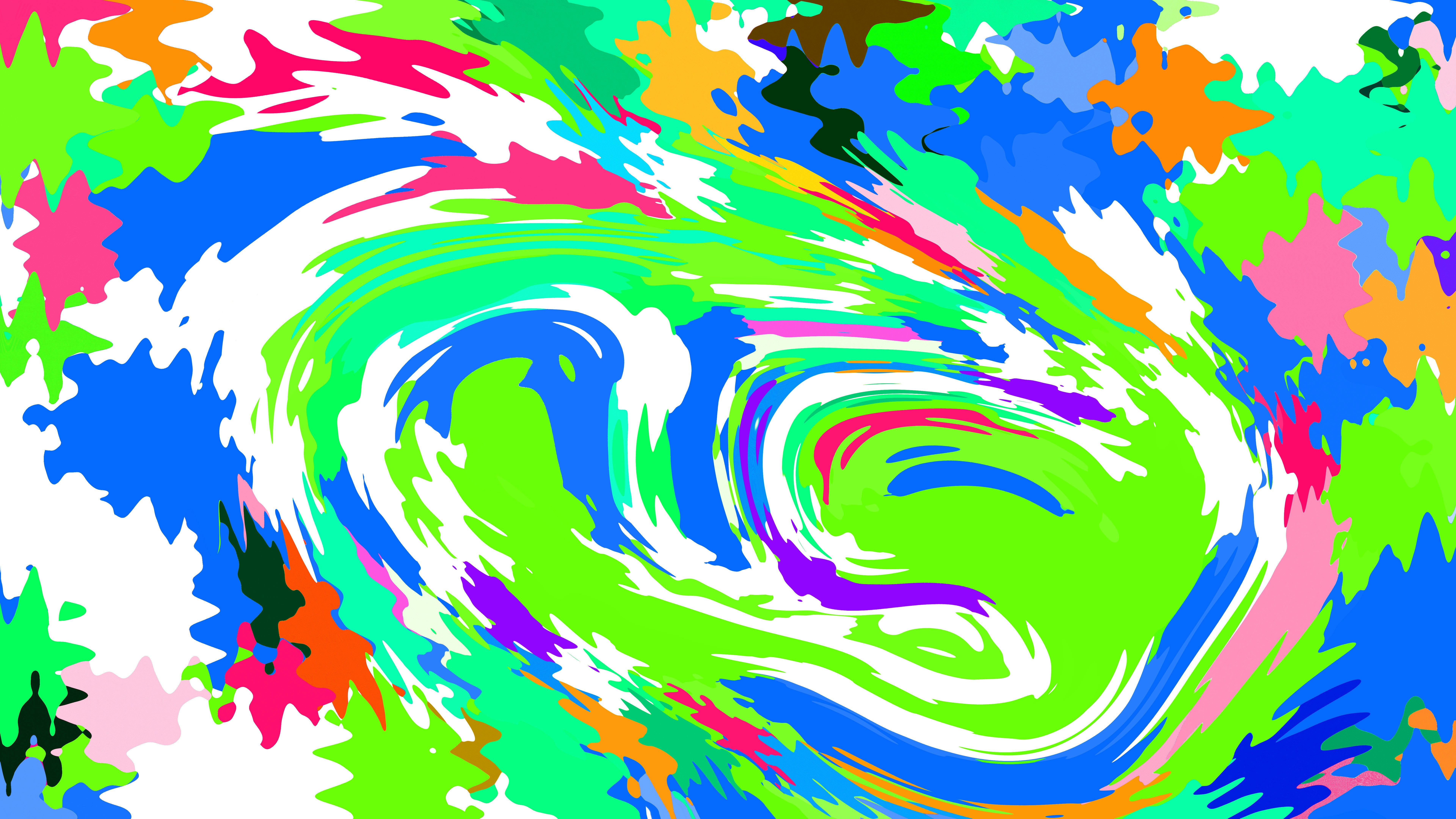 Vibrant abstract paint swirl pattern - Free Photo on Unsplash