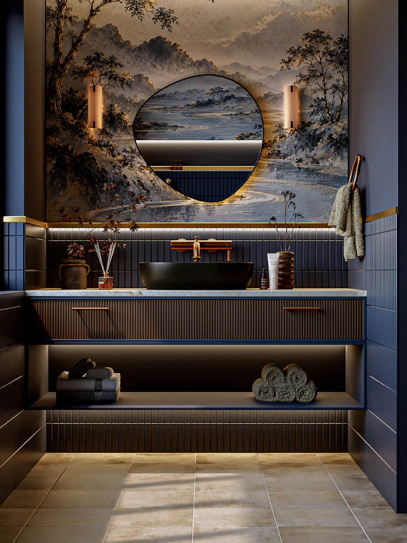 Bathroom Lighting — luxury bathroom detail in Chicago