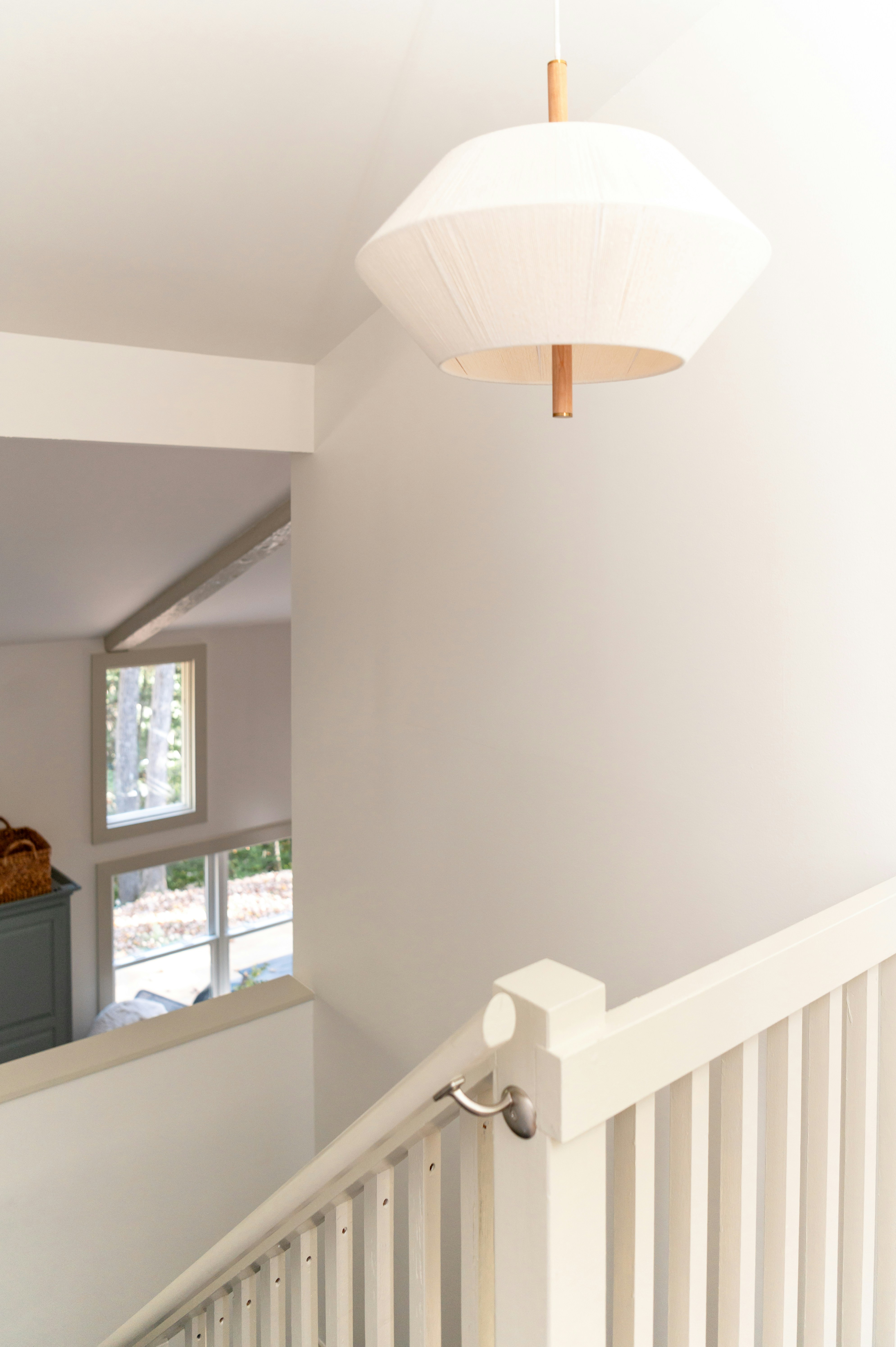 White Pendant Light Wallpaper
