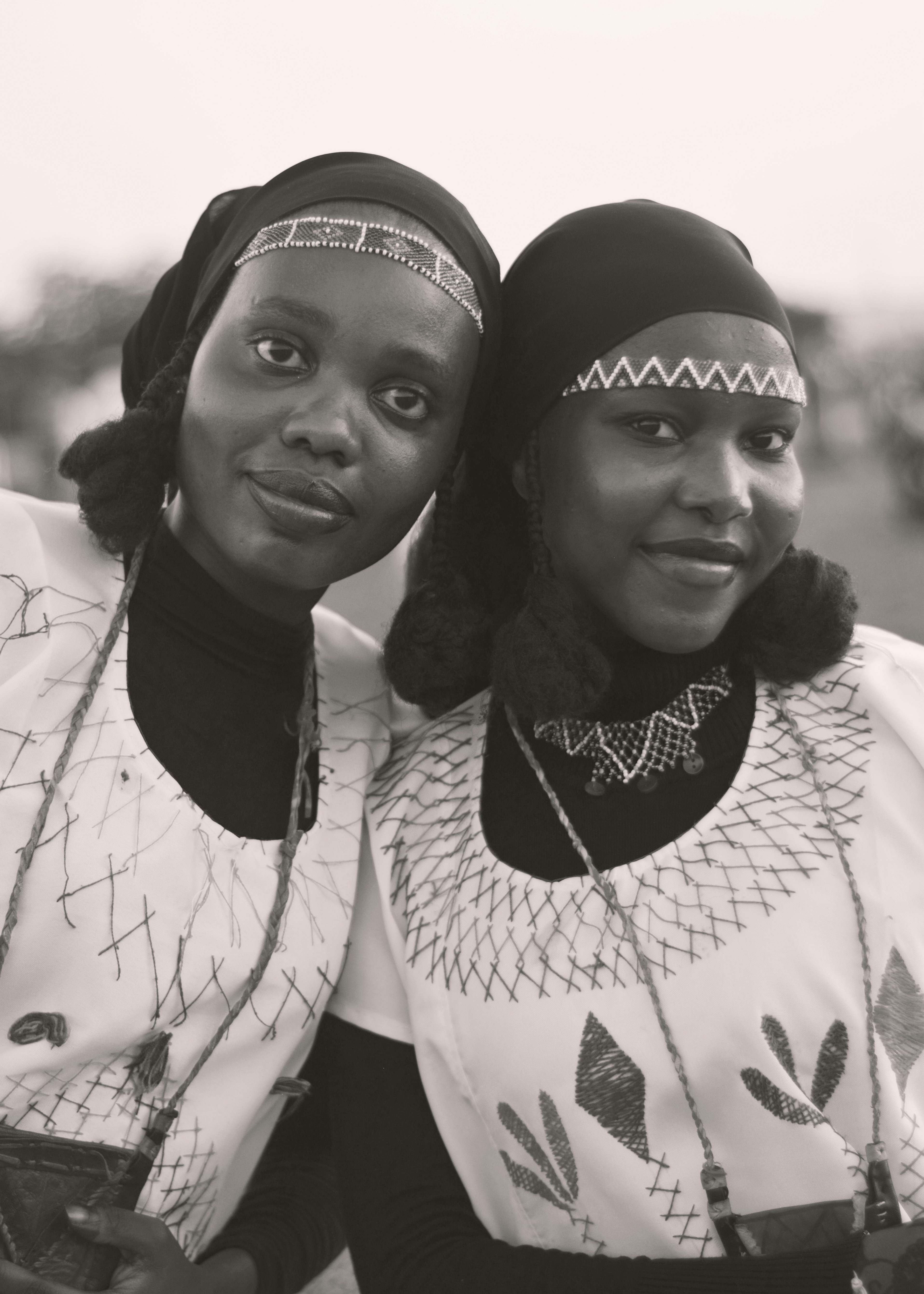 Two fulani girls in cultural attire