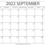 Avatar of user September 2022 Calendar