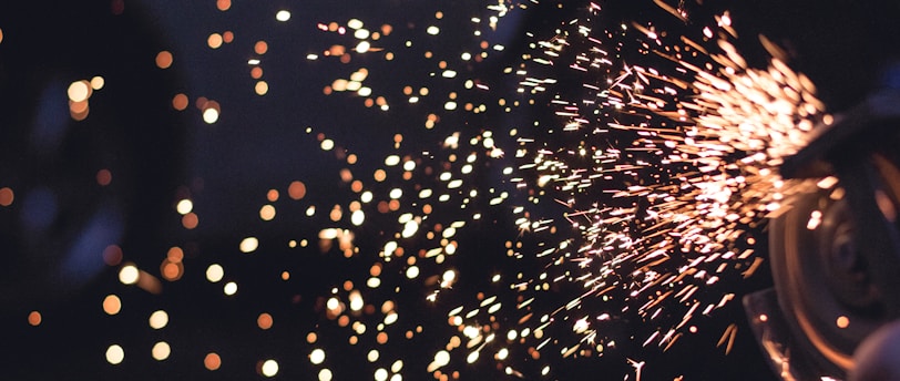 time-lapse photography of person grinding during nighttime