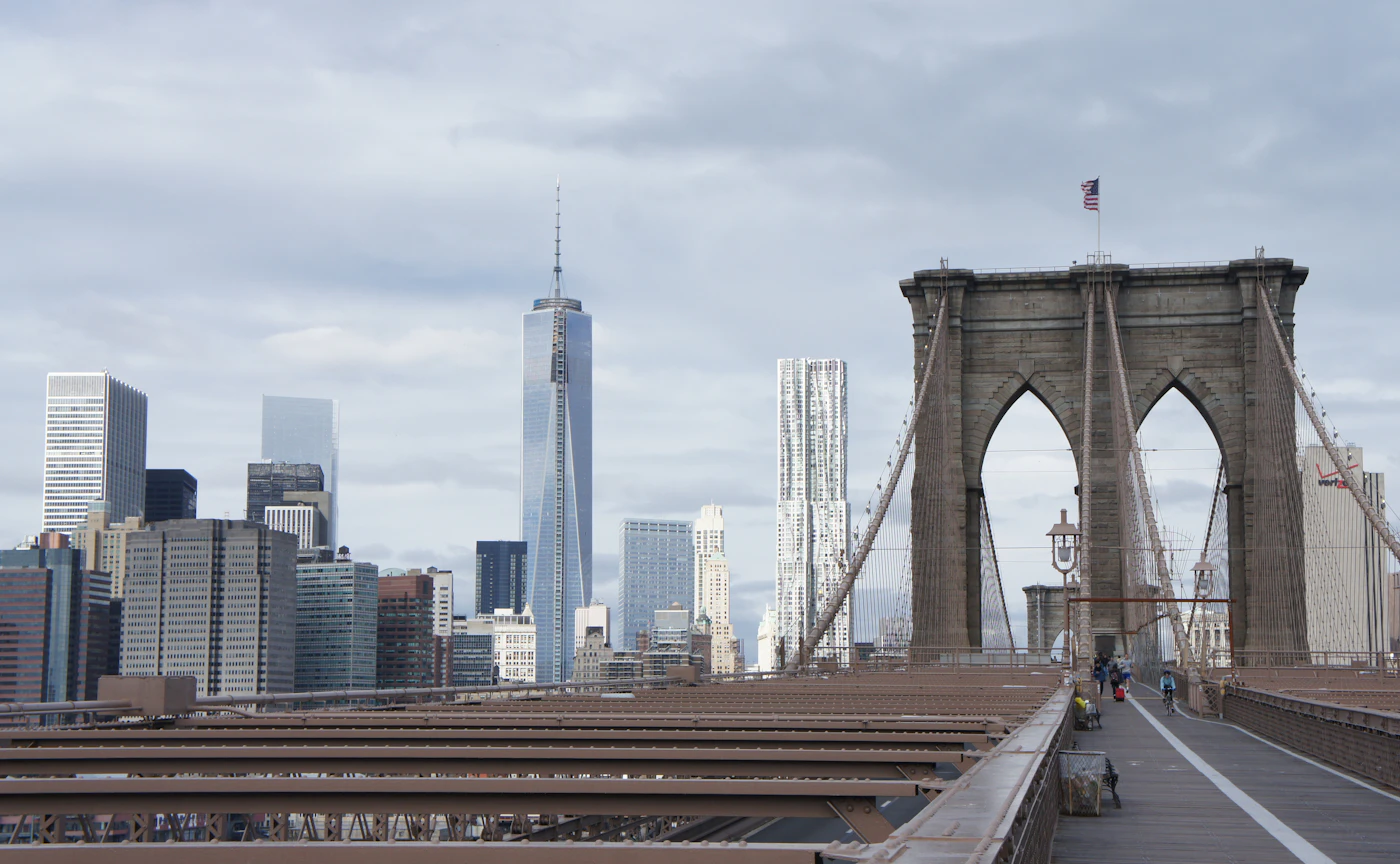 My favorite view from the Brooklyn Bridge