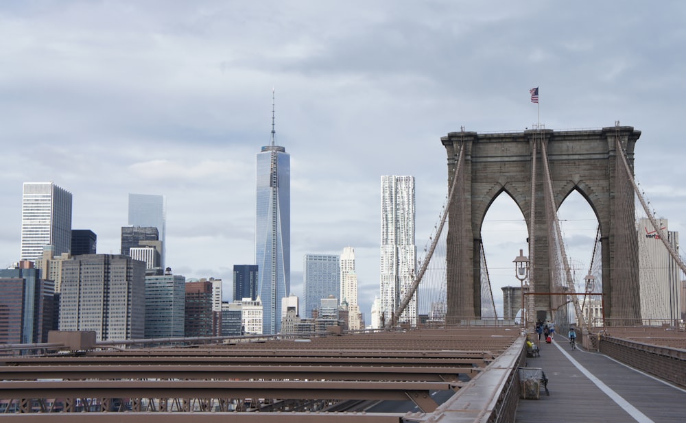 ニューヨークのブルックリン橋の風景写真