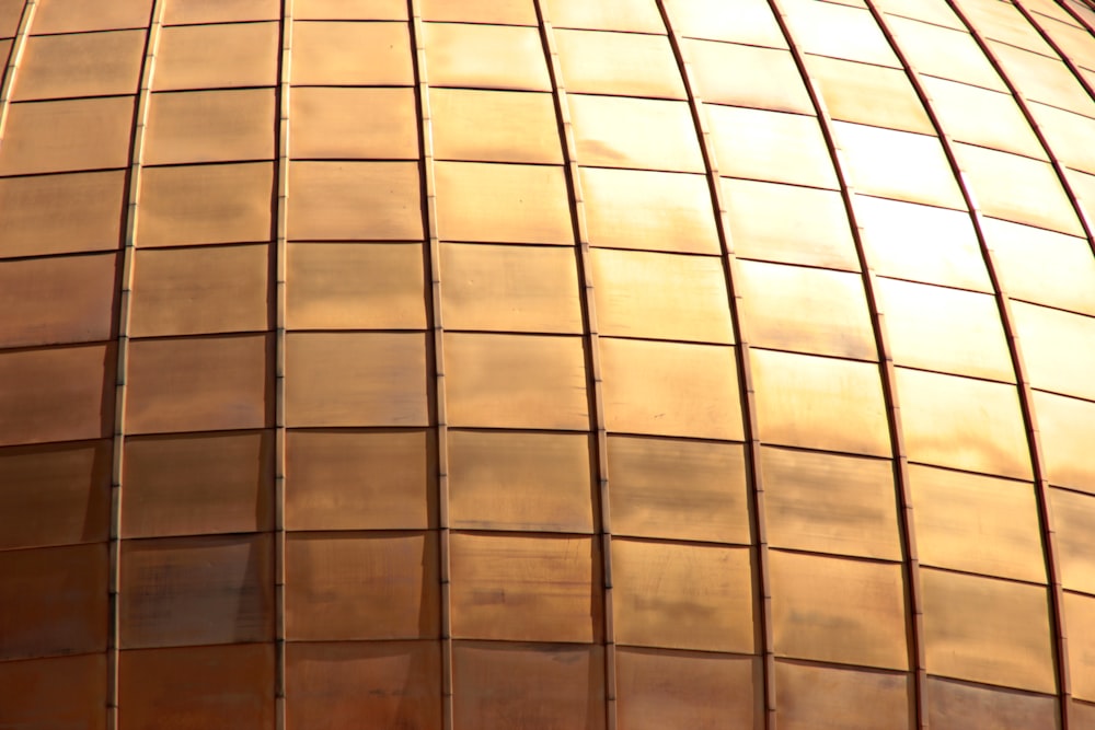 closeup photo of brass-colored wall