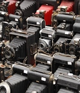 vintage black cameras