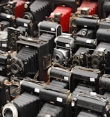 vintage black cameras