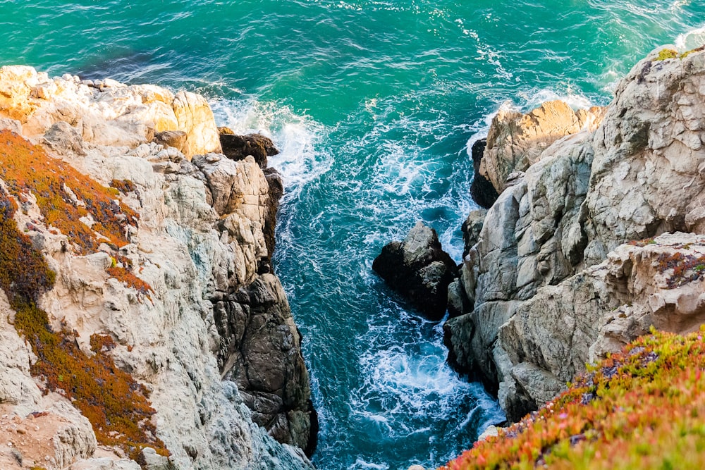 person view of cliff at daytime