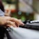 selective focus of person playing piano