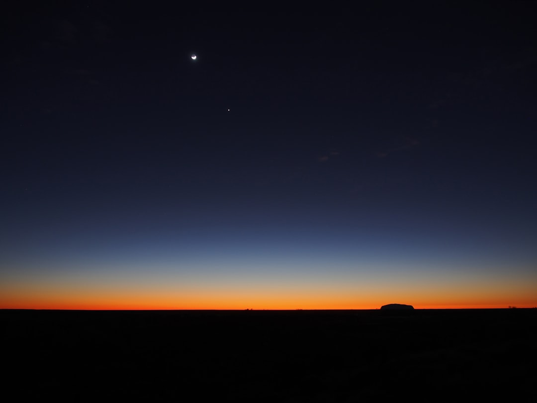 photo of stars on sky, Moon Stars Twilight Uluru