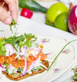 vegetable salad on plate