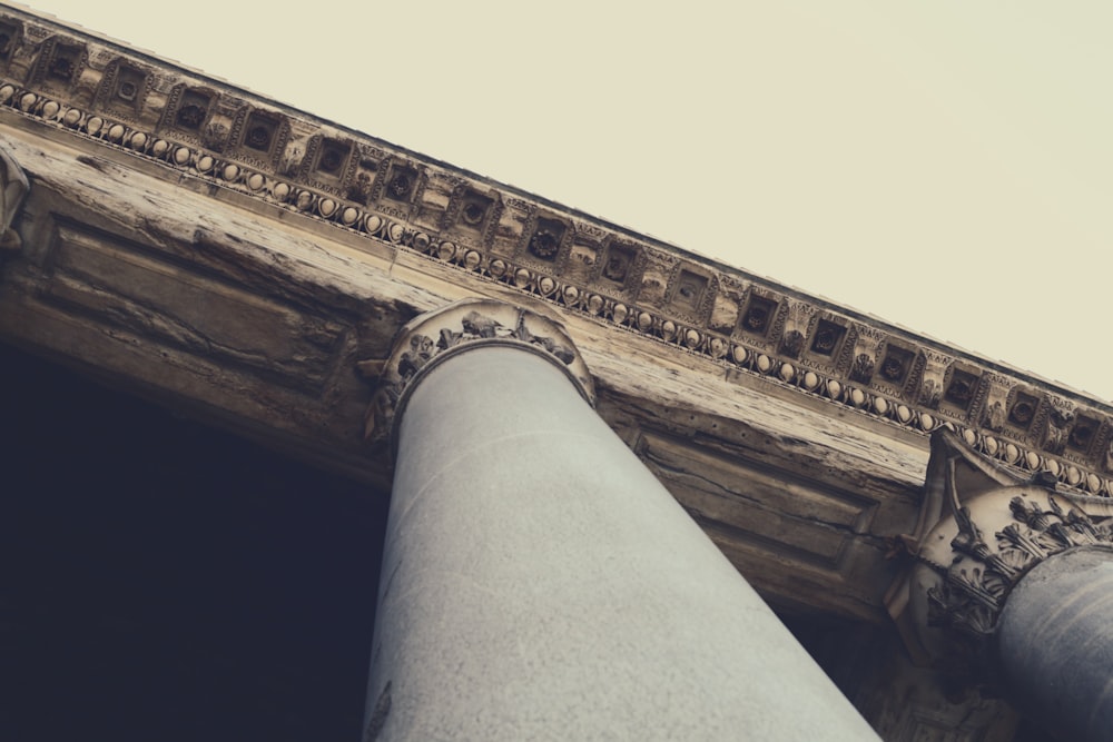 gray pillars