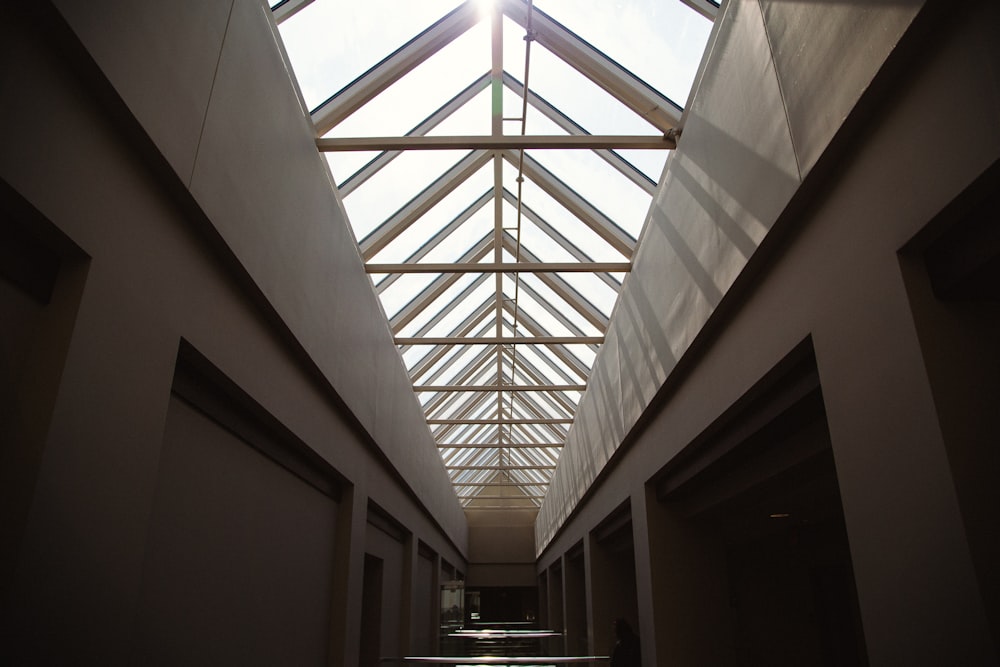 landscape photography of white hallway