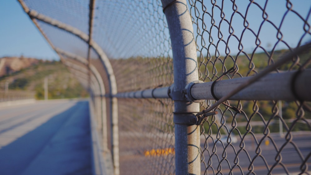 gray cyclone fence