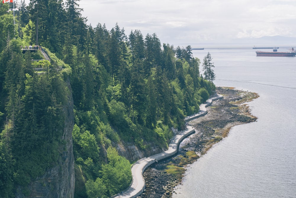 aerial photo of island at daytime