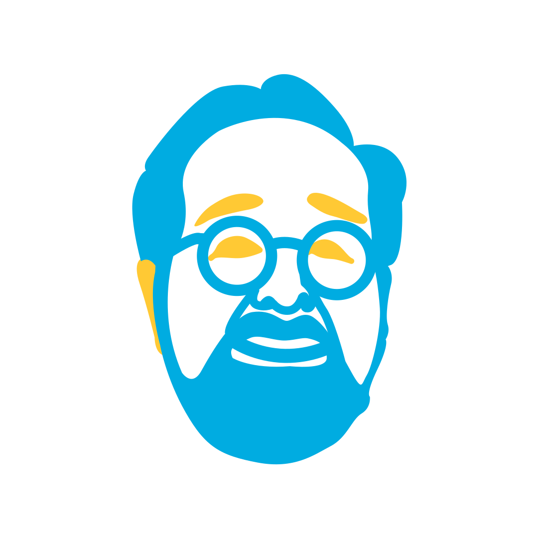 A man with glasses and a beard