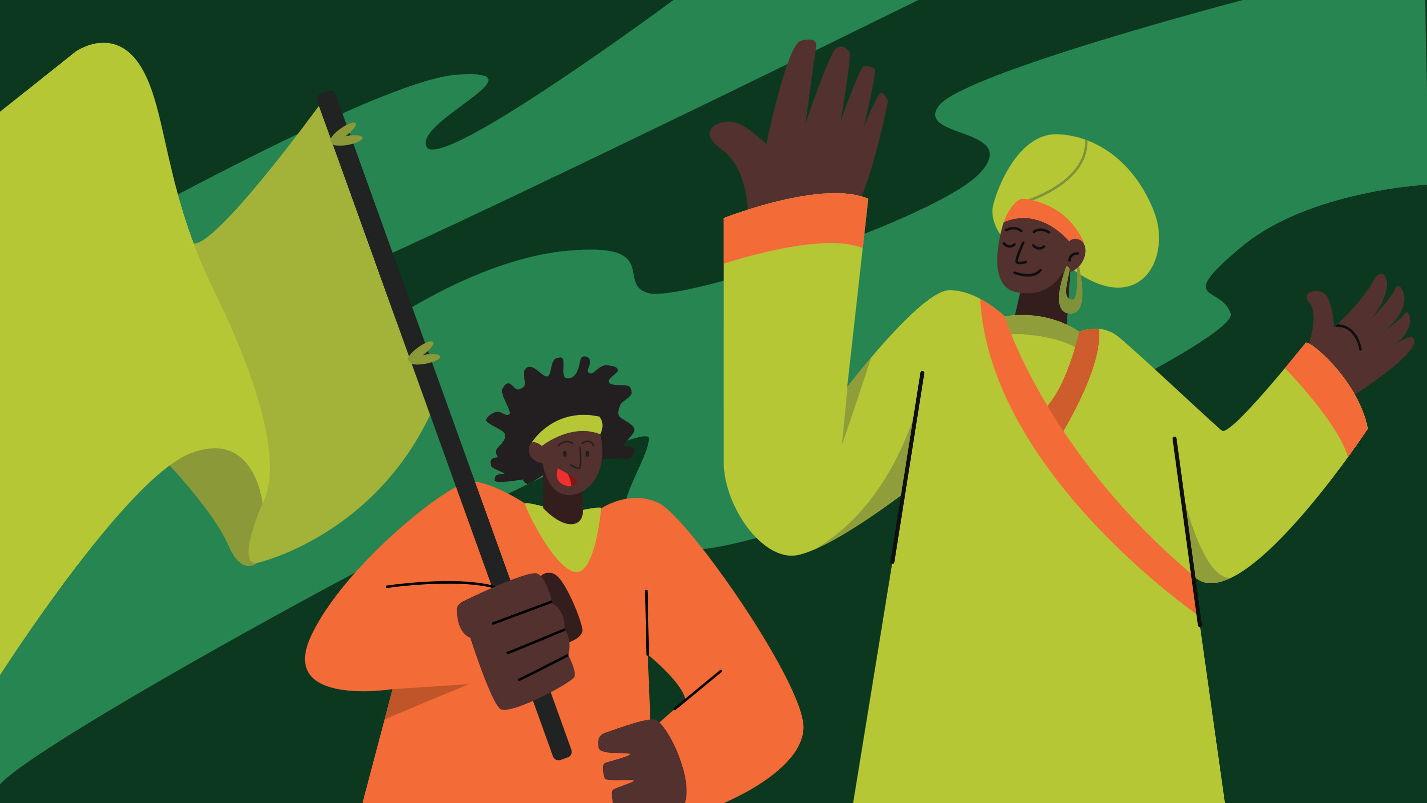 Un par de personas de pie una al lado de la otra