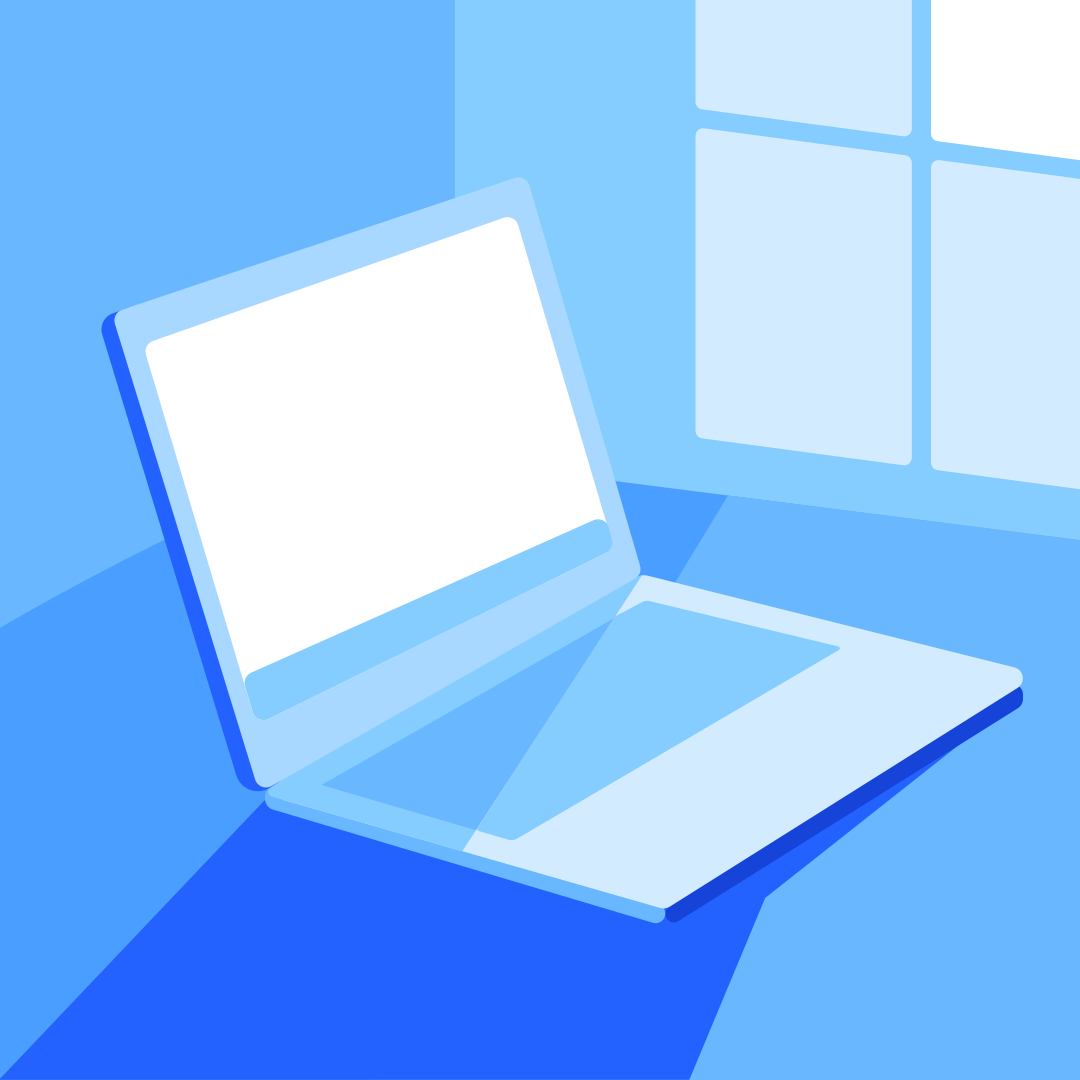 Una computadora portátil sobre un piso azul vector – Imagen de Tecnología  gratuita en Unsplash, image size:3000x3000