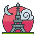 A picture of the eiffel tower in paris