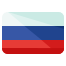 The russian flag on a white background