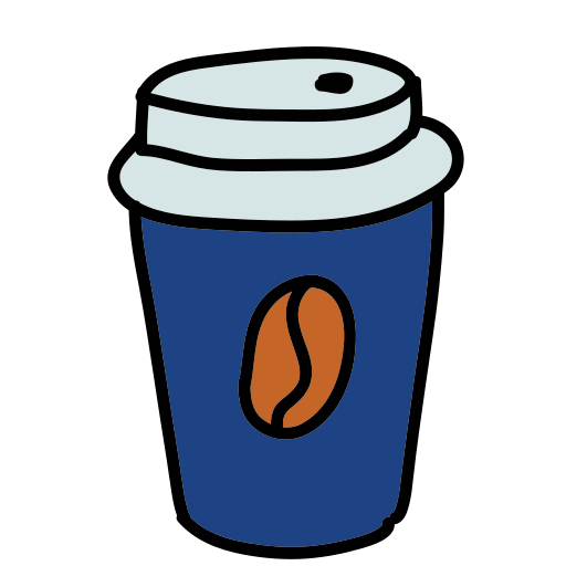A cup of coffee with a lid