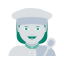 A woman in a chef's hat holding a spoon