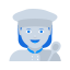 Une femme en toque de chef avec une cuillère à la main