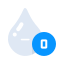 Une goutte d’eau avec la lettre o dessus