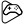 A black and white image of a video game controller