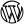 Ein Schwarzweiß-Bild eines WordPress-Logos