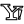 A black and white image of the letter y